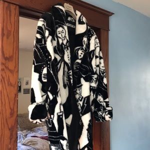 Vintage Donnybrook Rihanna Faces Faux Fur Coat